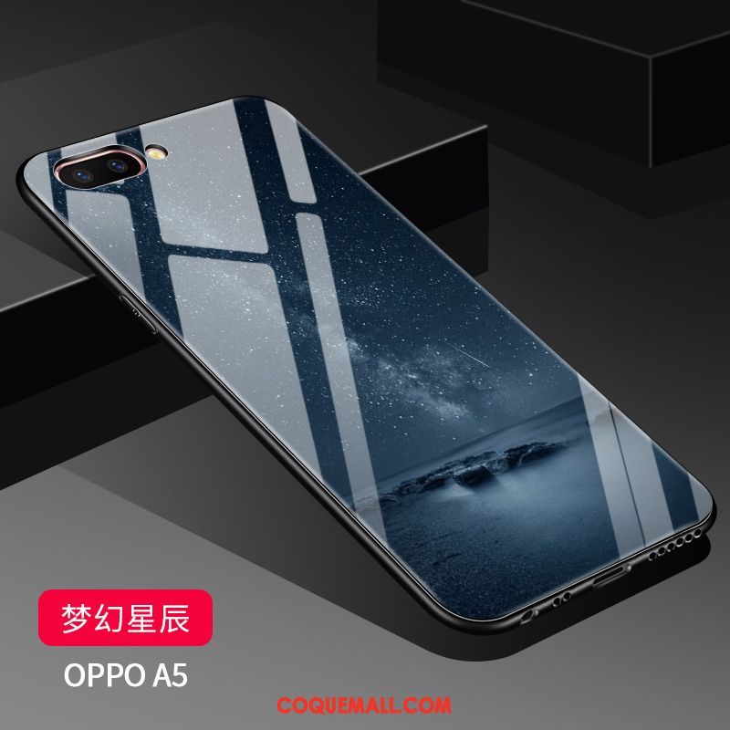 Étui Oppo A5 Blanc Charmant Tendance, Coque Oppo A5 Nouveau Transparent