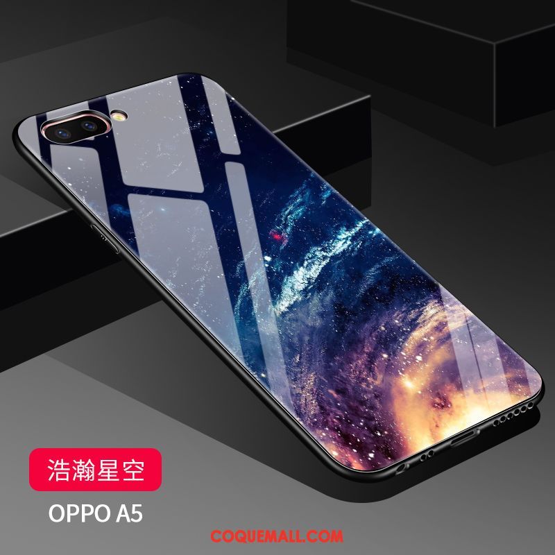 Étui Oppo A5 Blanc Charmant Tendance, Coque Oppo A5 Nouveau Transparent