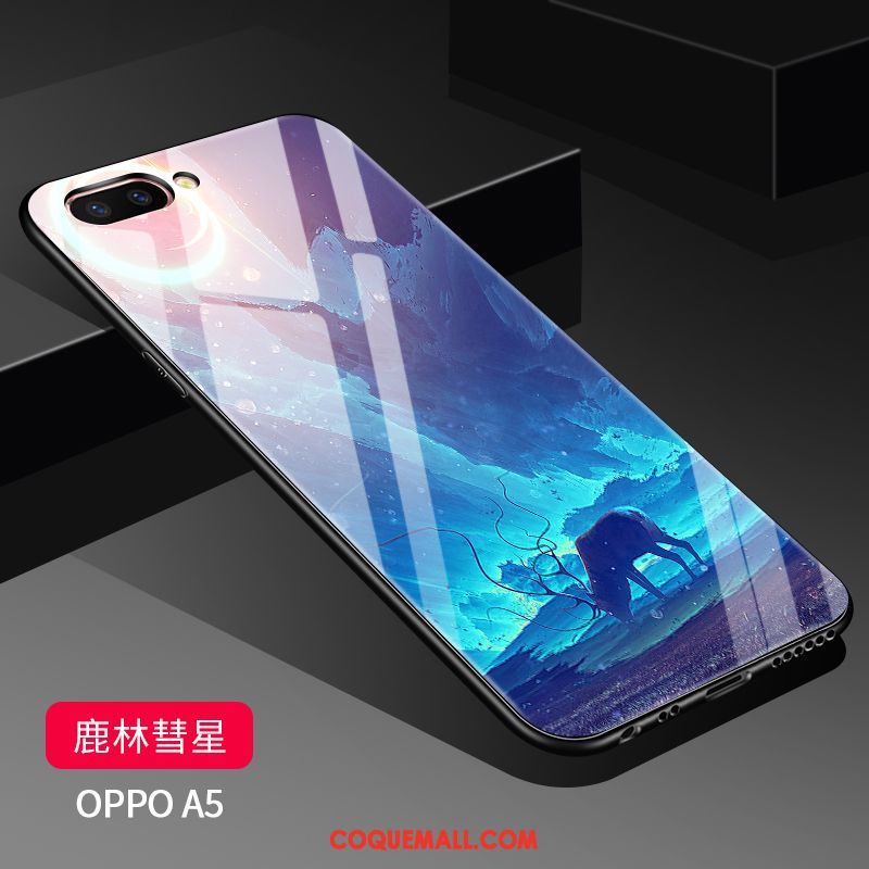 Étui Oppo A5 Blanc Charmant Tendance, Coque Oppo A5 Nouveau Transparent