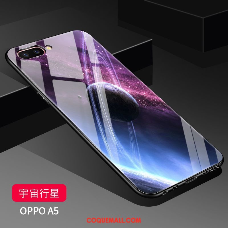 Étui Oppo A5 Blanc Charmant Tendance, Coque Oppo A5 Nouveau Transparent