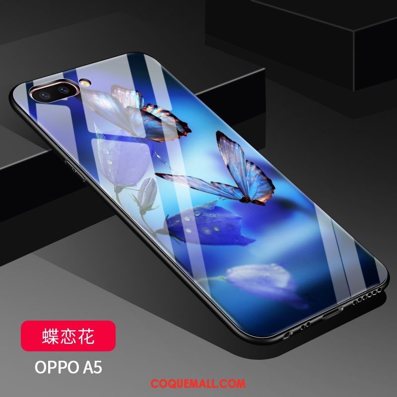 Étui Oppo A5 Blanc Charmant Tendance, Coque Oppo A5 Nouveau Transparent