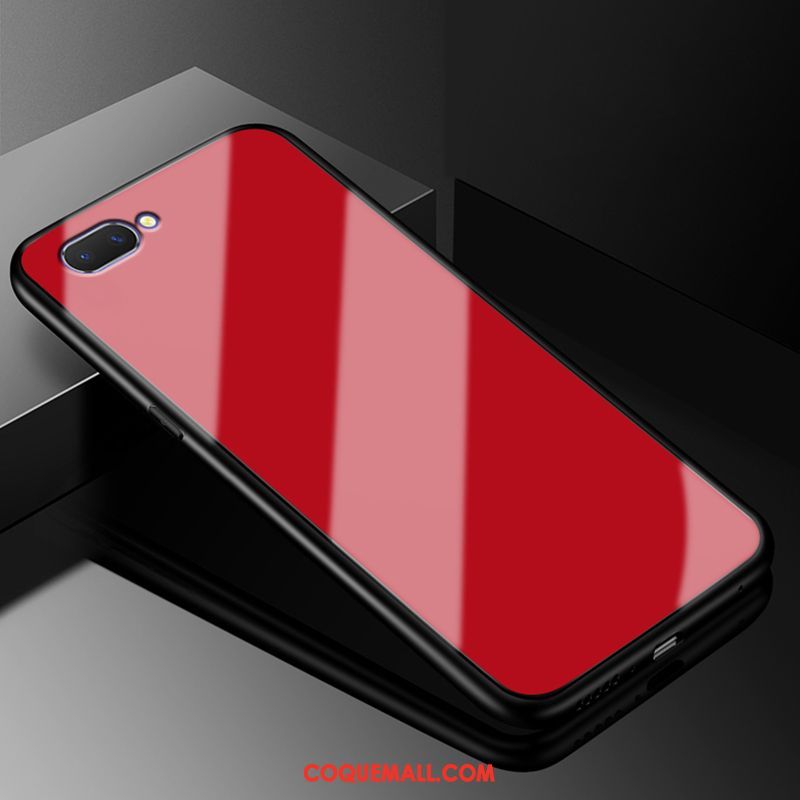 Étui Oppo A5 Couleur Unie Silicone Protection, Coque Oppo A5 Rouge Incassable