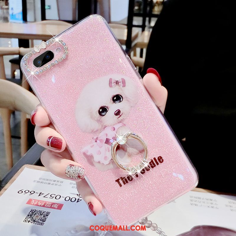 Étui Oppo A5 Fluide Doux Incassable Rose, Coque Oppo A5 Silicone Tout Compris