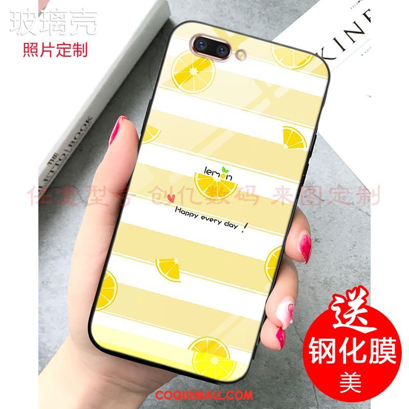 Étui Oppo A5 Fruit Personnalisé Frais, Coque Oppo A5 Bleu Citron