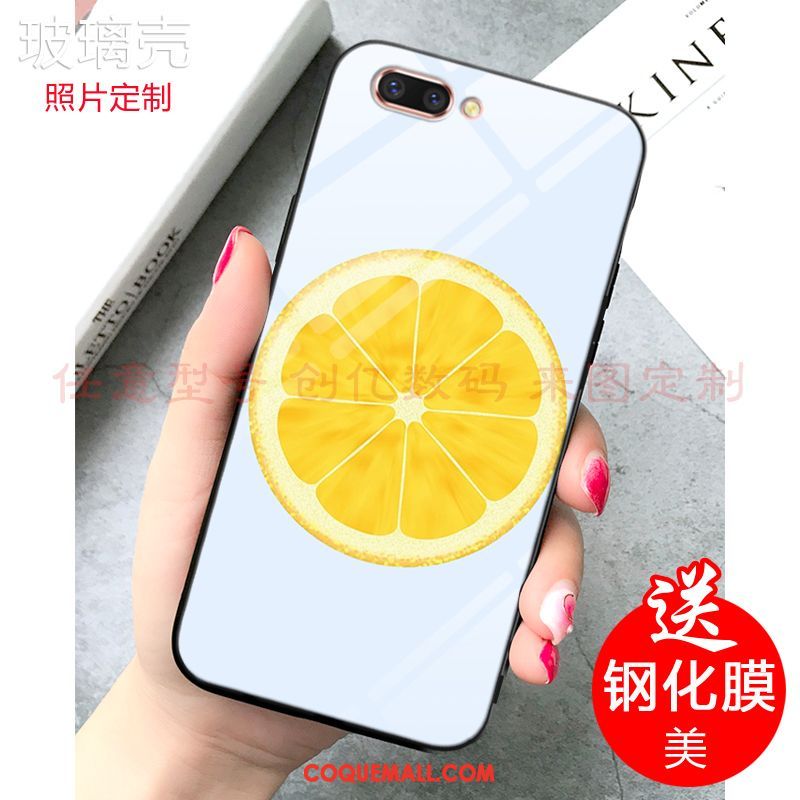 Étui Oppo A5 Fruit Personnalisé Frais, Coque Oppo A5 Bleu Citron