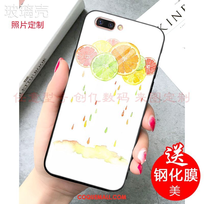 Étui Oppo A5 Fruit Personnalisé Frais, Coque Oppo A5 Bleu Citron