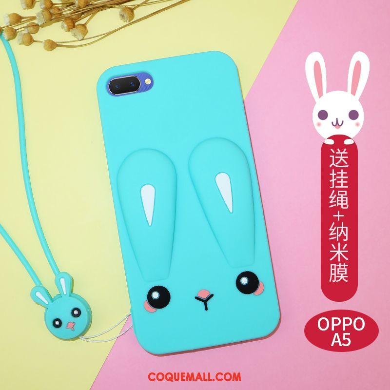 Étui Oppo A5 Incassable Silicone Téléphone Portable, Coque Oppo A5 Net Rouge Créatif