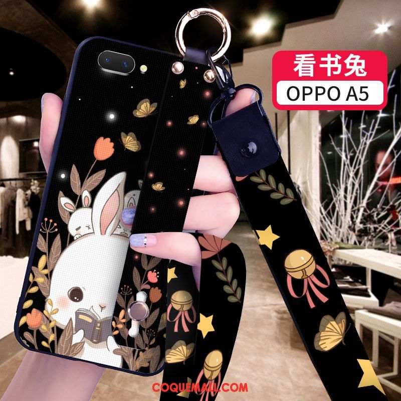 Étui Oppo A5 Incassable Tout Compris Charmant, Coque Oppo A5 Silicone Dessin Animé