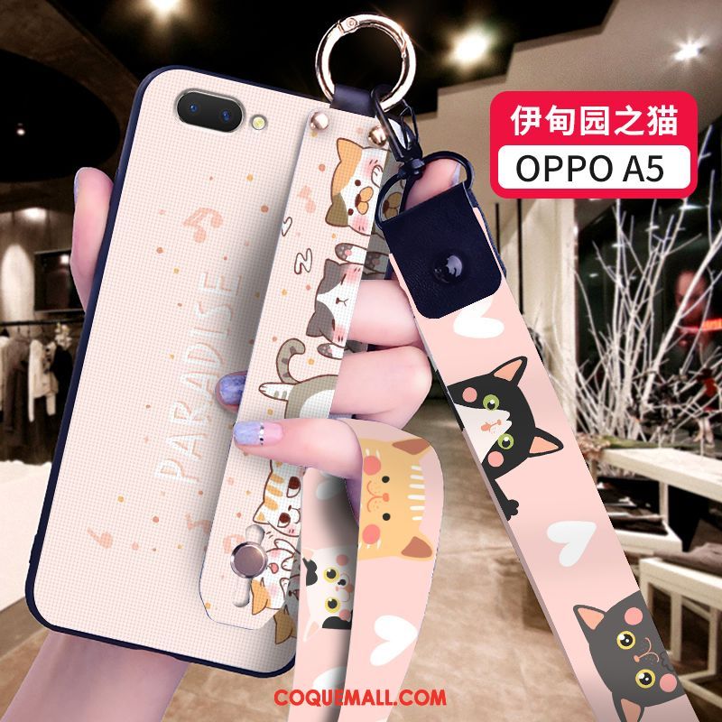 Étui Oppo A5 Incassable Tout Compris Charmant, Coque Oppo A5 Silicone Dessin Animé