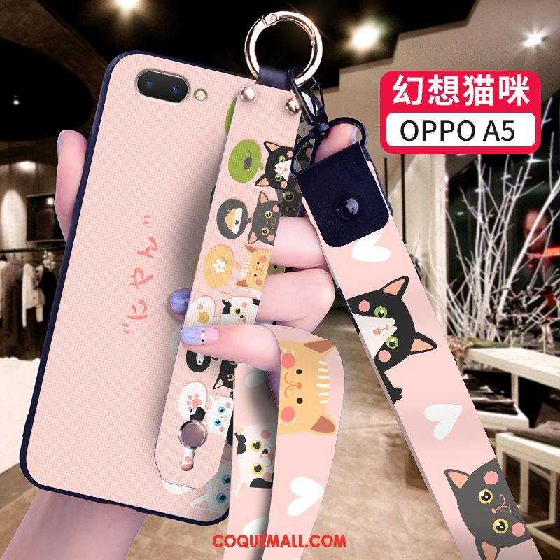 Étui Oppo A5 Incassable Tout Compris Charmant, Coque Oppo A5 Silicone Dessin Animé