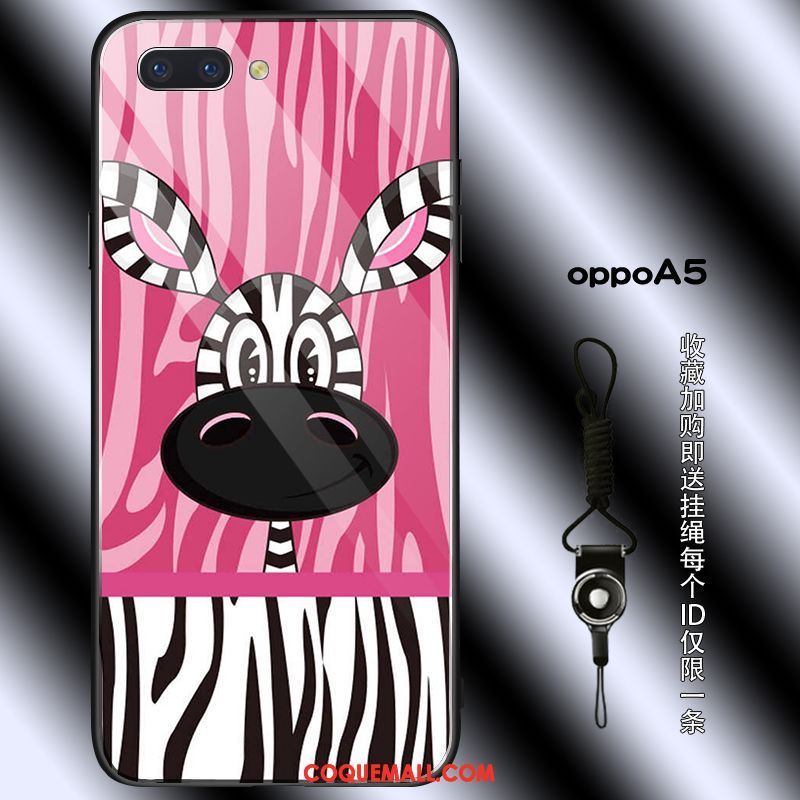 Étui Oppo A5 Léopard Personnalité Charmant, Coque Oppo A5 Téléphone Portable Créatif