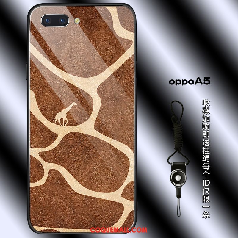 Étui Oppo A5 Léopard Personnalité Charmant, Coque Oppo A5 Téléphone Portable Créatif