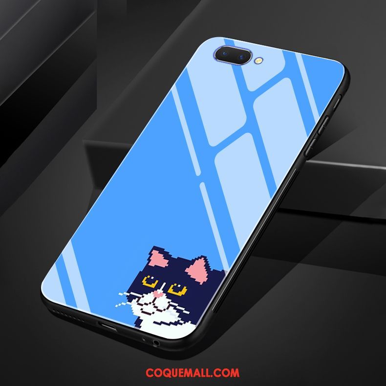 Étui Oppo A5 Mignonne Chat Créatif, Coque Oppo A5 Protection Fluide Doux