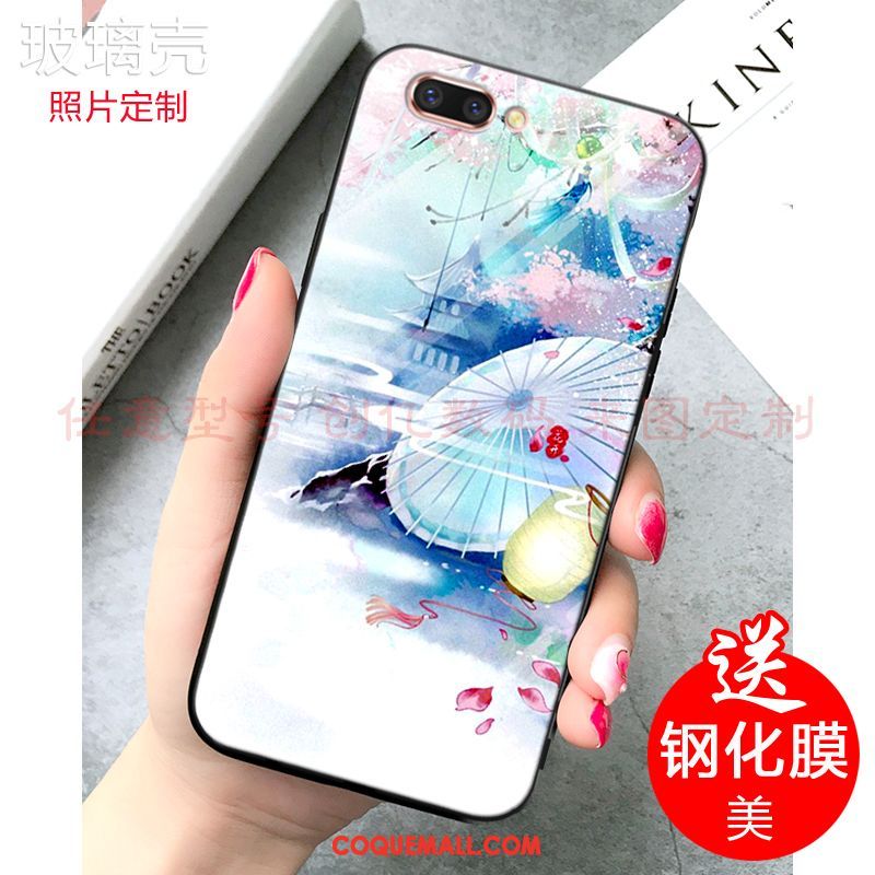 Étui Oppo A5 Miroir Style Chinois Téléphone Portable, Coque Oppo A5 Fluide Doux Personnalisé