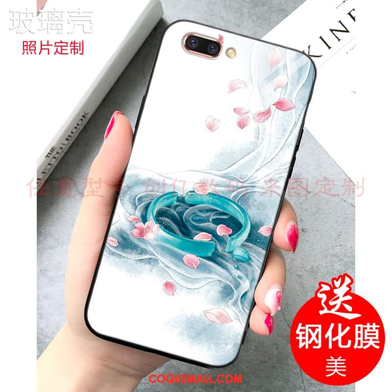 Étui Oppo A5 Miroir Style Chinois Téléphone Portable, Coque Oppo A5 Fluide Doux Personnalisé