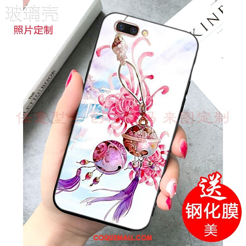 Étui Oppo A5 Miroir Style Chinois Téléphone Portable, Coque Oppo A5 Fluide Doux Personnalisé