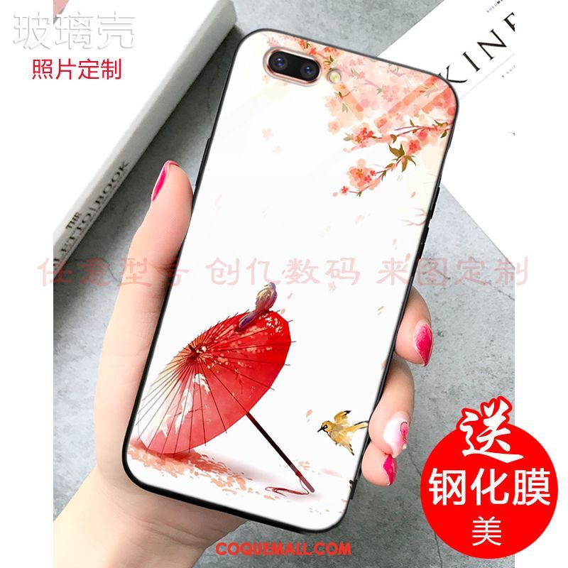 Étui Oppo A5 Miroir Style Chinois Téléphone Portable, Coque Oppo A5 Fluide Doux Personnalisé