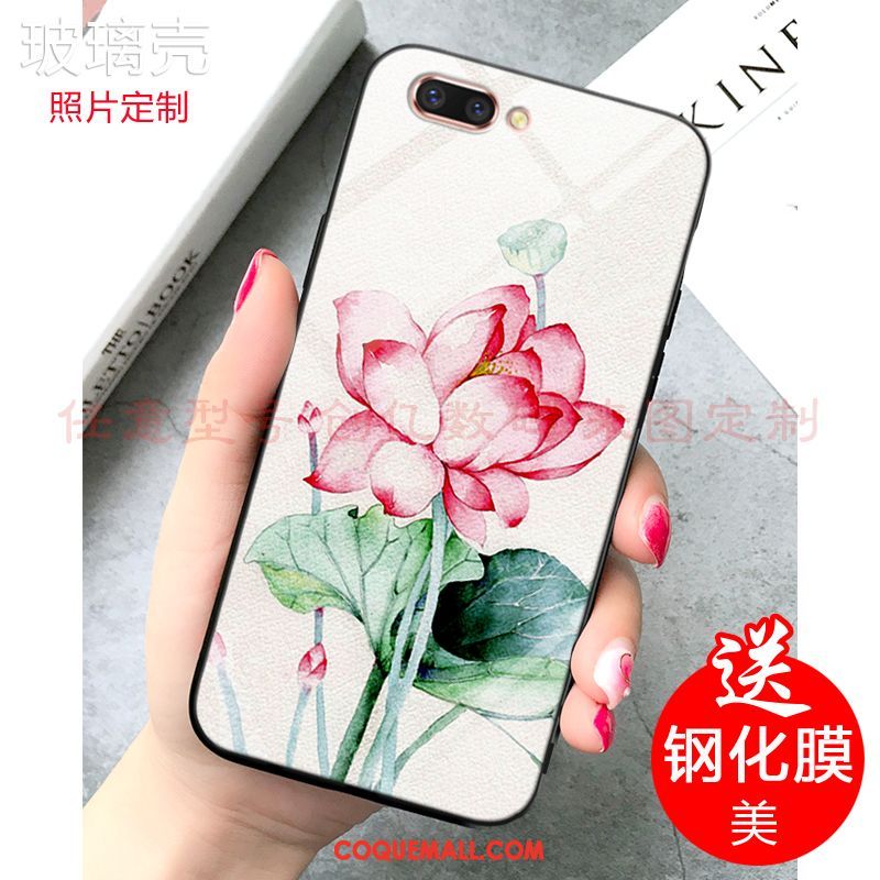 Étui Oppo A5 Miroir Style Chinois Téléphone Portable, Coque Oppo A5 Fluide Doux Personnalisé