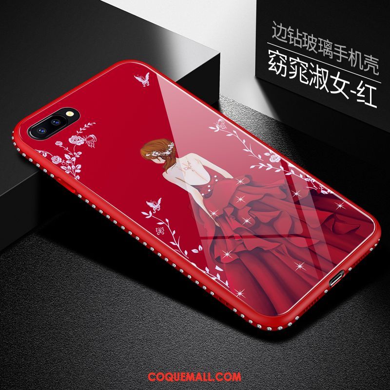 Étui Oppo A5 Net Rouge Téléphone Portable Créatif, Coque Oppo A5 Tout Compris Incassable