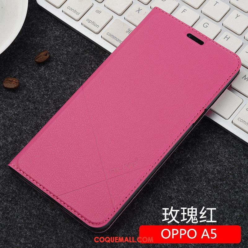 Étui Oppo A5 Noir Créatif Protection, Coque Oppo A5 Tout Compris Téléphone Portable