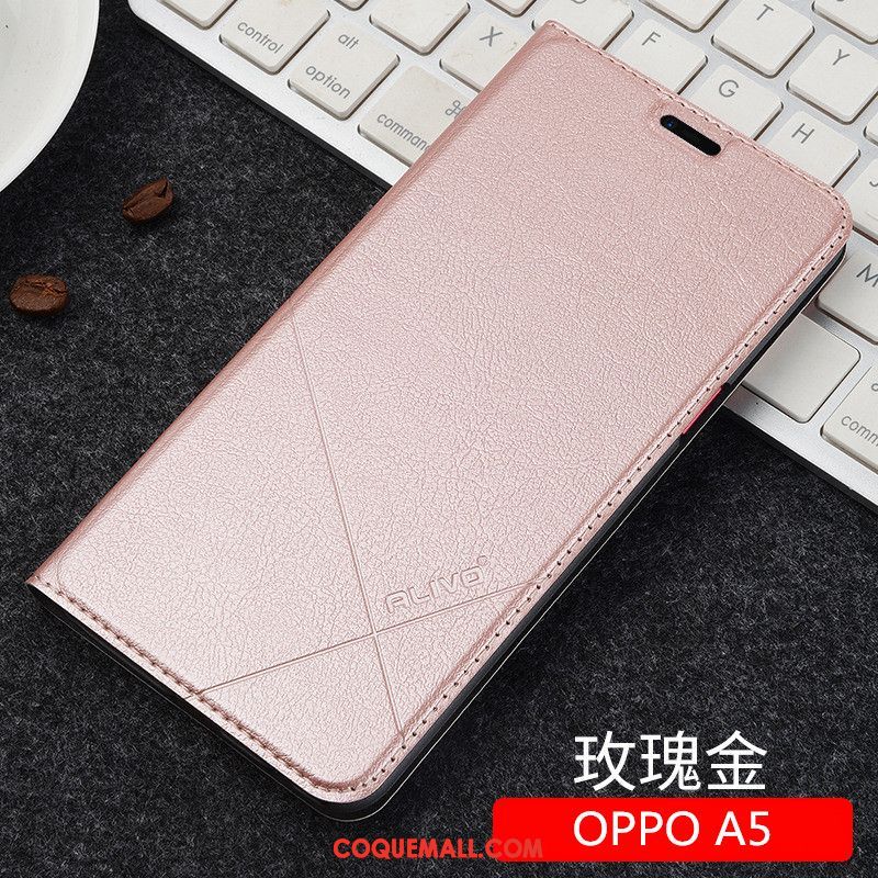 Étui Oppo A5 Noir Créatif Protection, Coque Oppo A5 Tout Compris Téléphone Portable