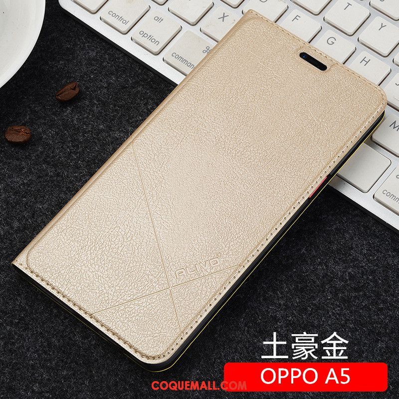 Étui Oppo A5 Noir Créatif Protection, Coque Oppo A5 Tout Compris Téléphone Portable