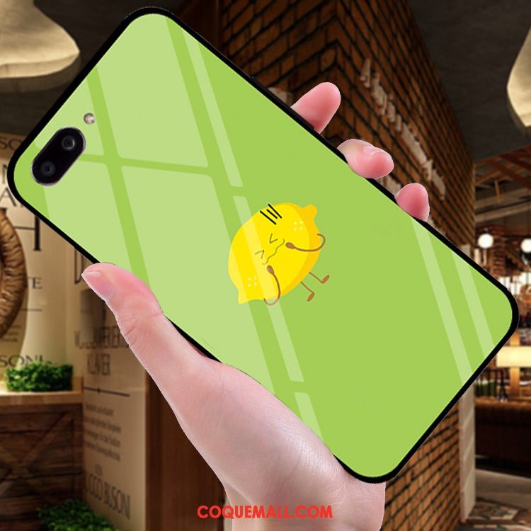 Étui Oppo A5 Silicone Petit Incassable, Coque Oppo A5 Jaune Miroir