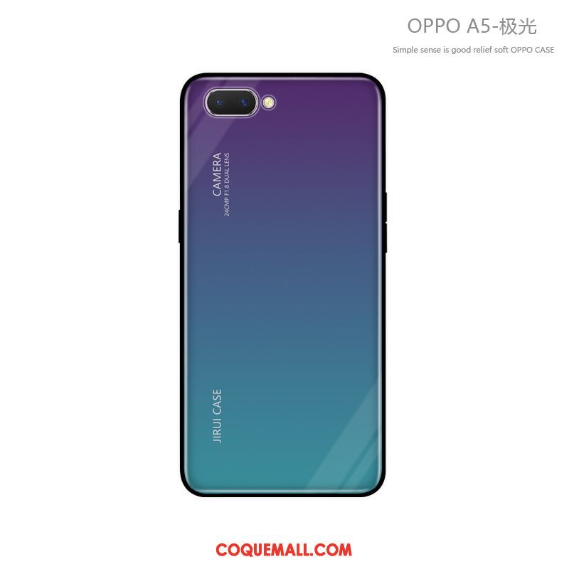 Étui Oppo A5 Tout Compris Clair Marque De Tendance, Coque Oppo A5 Incassable Fluide Doux