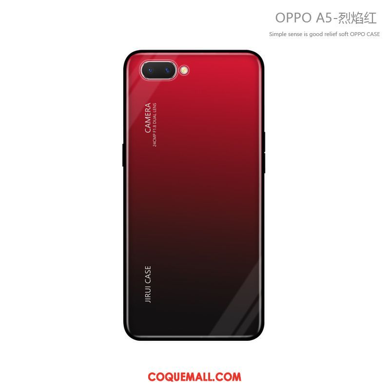 Étui Oppo A5 Tout Compris Clair Marque De Tendance, Coque Oppo A5 Incassable Fluide Doux