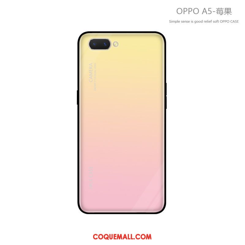 Étui Oppo A5 Tout Compris Clair Marque De Tendance, Coque Oppo A5 Incassable Fluide Doux