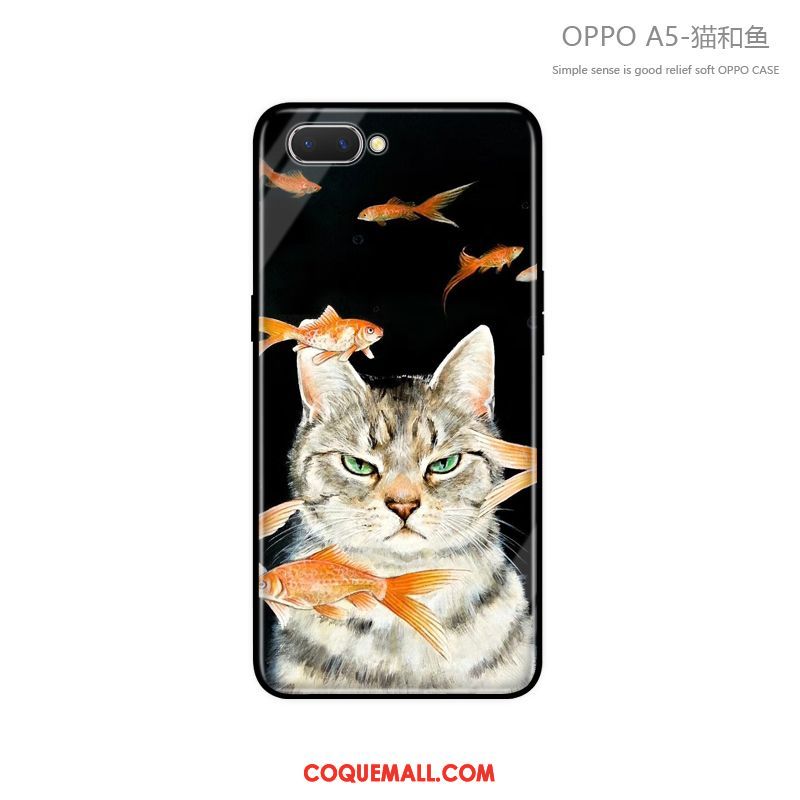 Étui Oppo A5 Tout Compris Clair Marque De Tendance, Coque Oppo A5 Incassable Fluide Doux