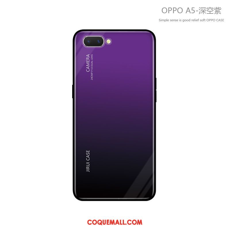 Étui Oppo A5 Tout Compris Clair Marque De Tendance, Coque Oppo A5 Incassable Fluide Doux