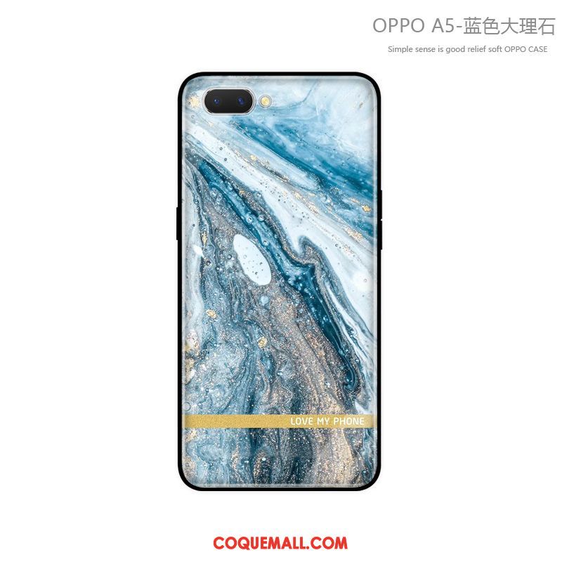 Étui Oppo A5 Tout Compris Clair Marque De Tendance, Coque Oppo A5 Incassable Fluide Doux