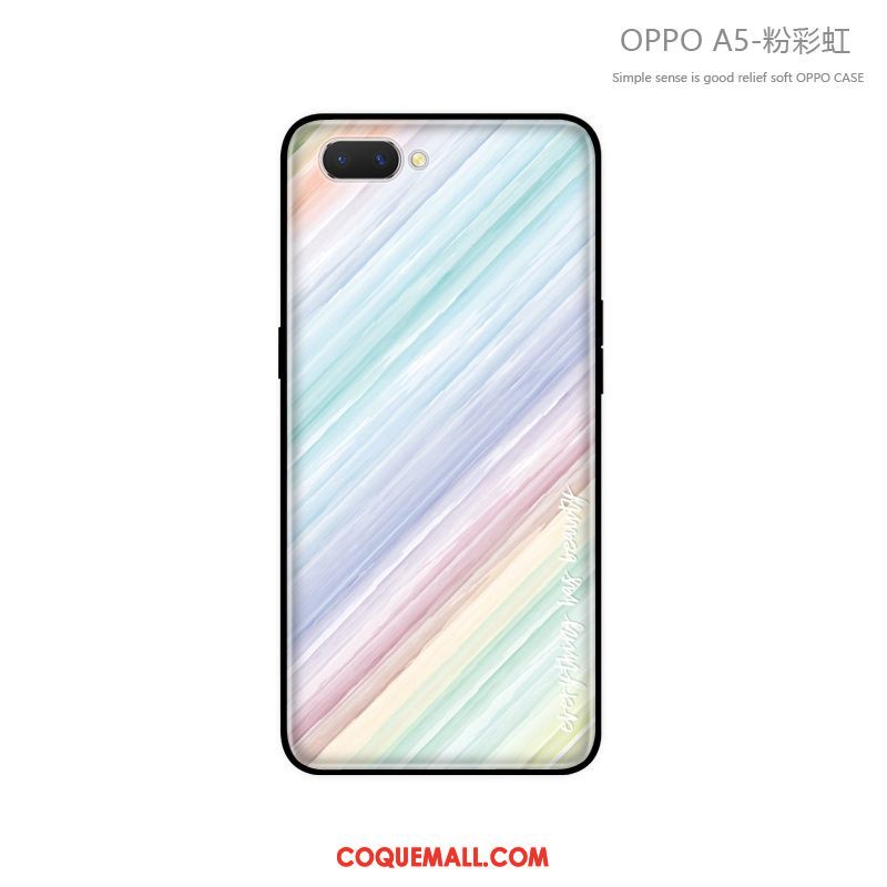 Étui Oppo A5 Tout Compris Clair Marque De Tendance, Coque Oppo A5 Incassable Fluide Doux