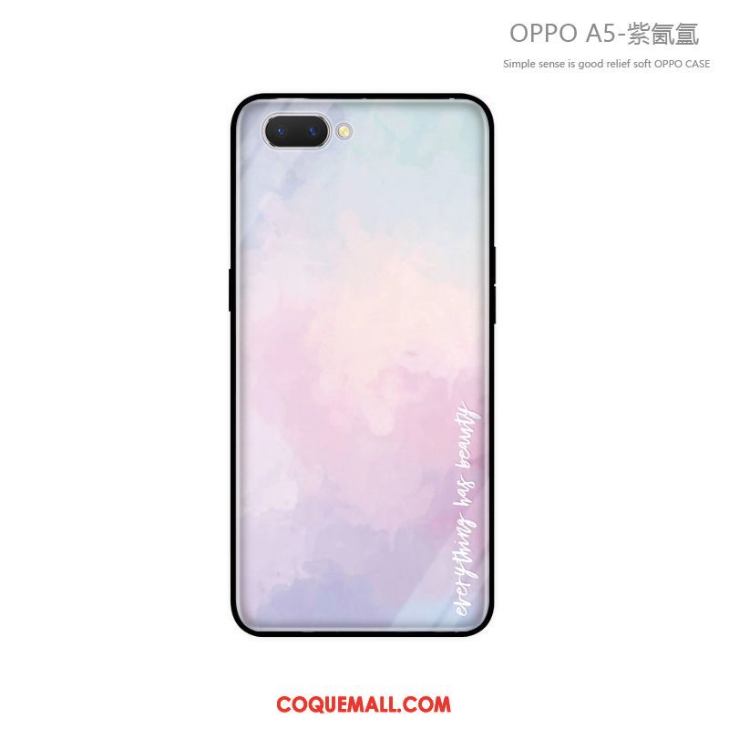 Étui Oppo A5 Tout Compris Clair Marque De Tendance, Coque Oppo A5 Incassable Fluide Doux