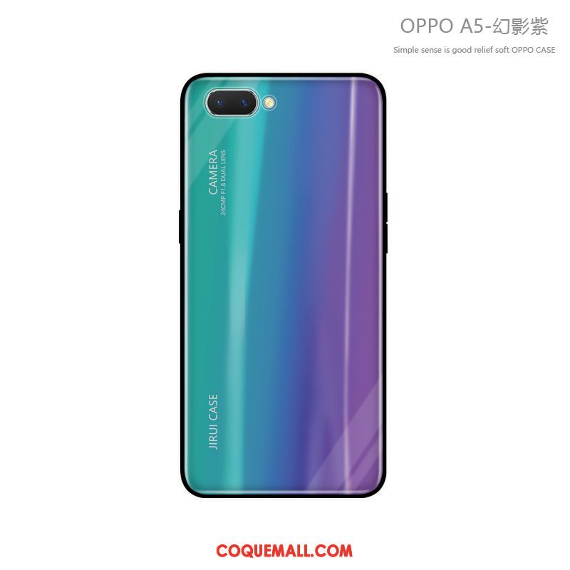 Étui Oppo A5 Tout Compris Clair Marque De Tendance, Coque Oppo A5 Incassable Fluide Doux