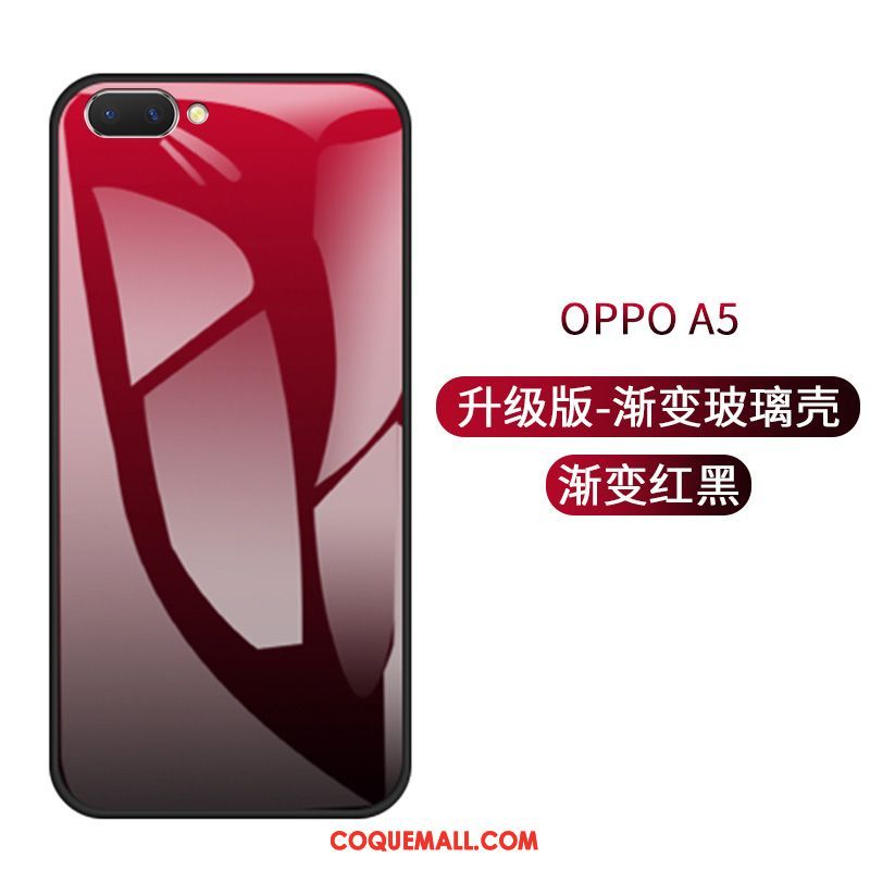 Étui Oppo A5 Tout Compris Cool Tendance, Coque Oppo A5 Net Rouge Personnalité