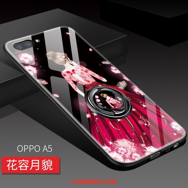 Étui Oppo A5 Tout Compris Silicone Incassable, Coque Oppo A5 Créatif Rouge