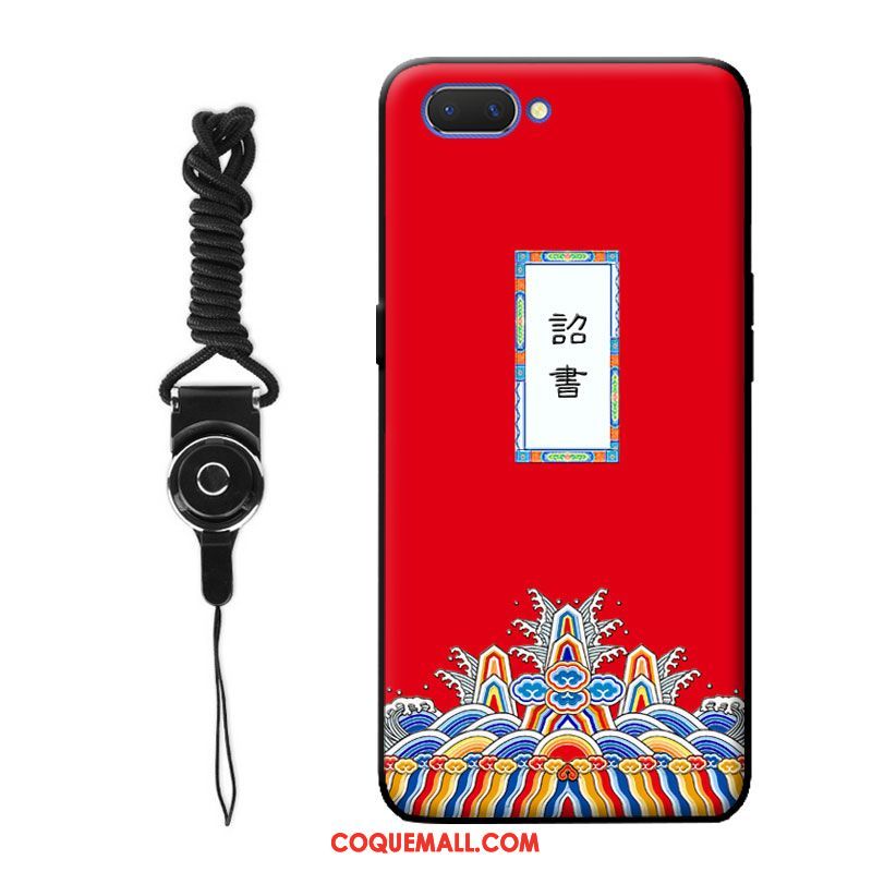 Étui Oppo A5 Téléphone Portable Délavé En Daim Fluide Doux, Coque Oppo A5 Gaufrage Tout Compris