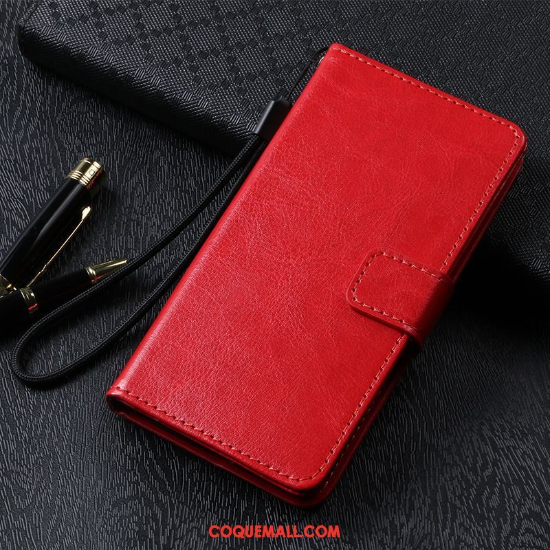 Étui Oppo A5 Étui En Cuir Tout Compris Noir, Coque Oppo A5 Incassable Protection