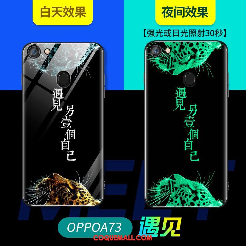 Étui Oppo A73 Bleu Tout Compris Net Rouge, Coque Oppo A73 Étoile Fluide Doux