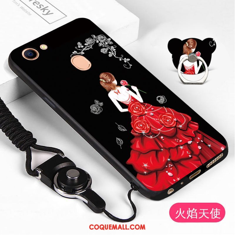 Étui Oppo A73 Charmant Rouge Téléphone Portable, Coque Oppo A73 Fluide Doux Tendance