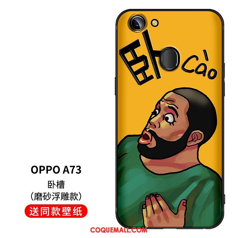 Étui Oppo A73 Drôle Original Silicone, Coque Oppo A73 Créatif Protection