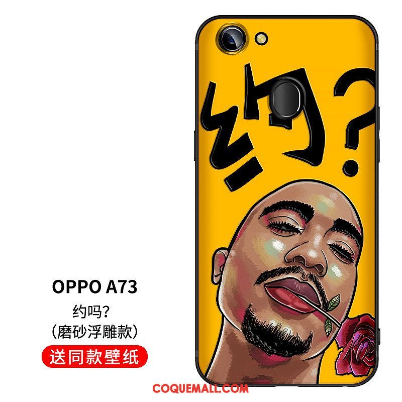 Étui Oppo A73 Drôle Original Silicone, Coque Oppo A73 Créatif Protection