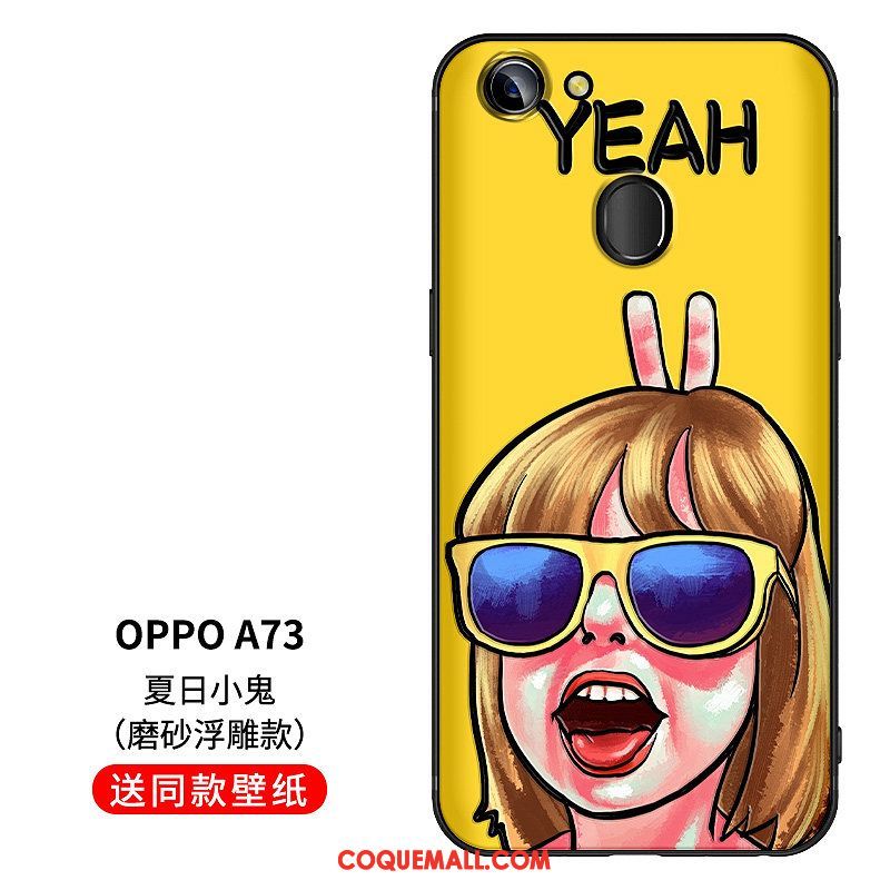 Étui Oppo A73 Drôle Original Silicone, Coque Oppo A73 Créatif Protection