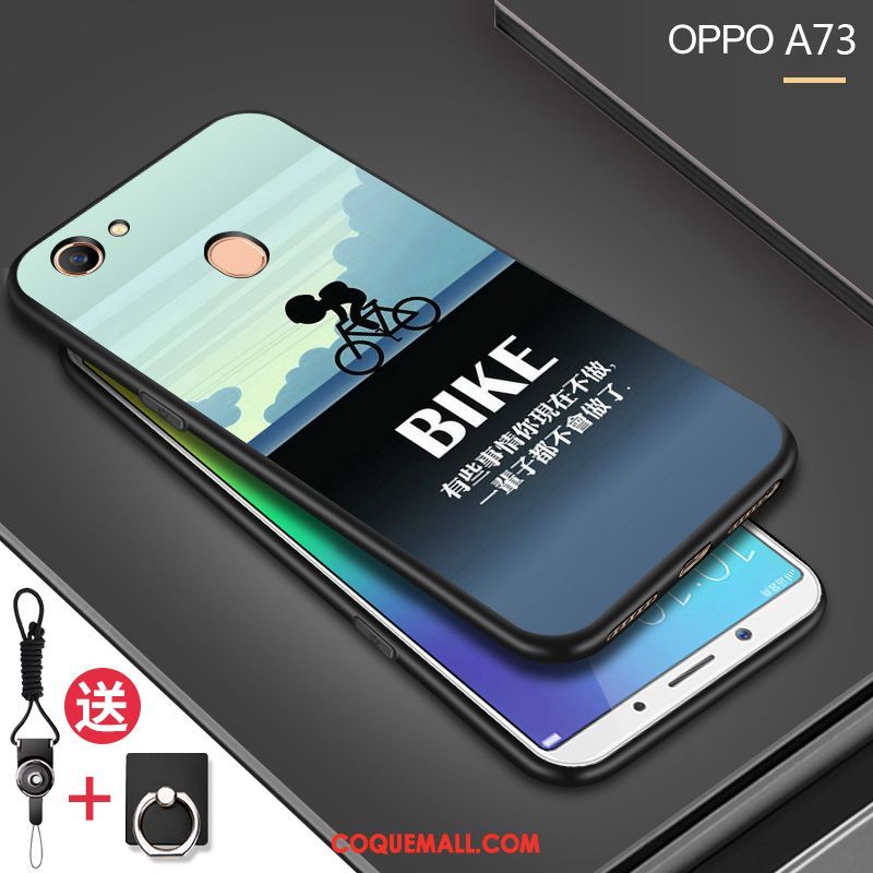 Étui Oppo A73 Délavé En Daim Charmant Silicone, Coque Oppo A73 Personnalité Tout Compris