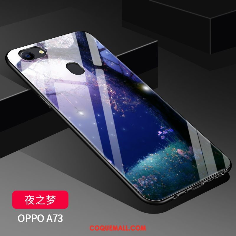 Étui Oppo A73 Délavé En Daim Créatif Transparent, Coque Oppo A73 Personnalité Nouveau