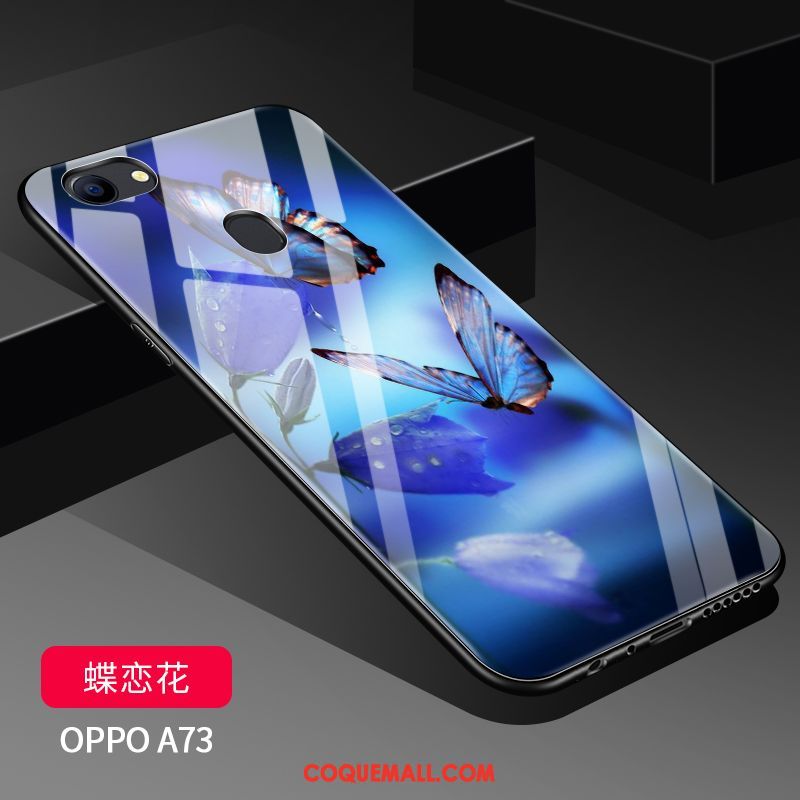 Étui Oppo A73 Délavé En Daim Créatif Transparent, Coque Oppo A73 Personnalité Nouveau