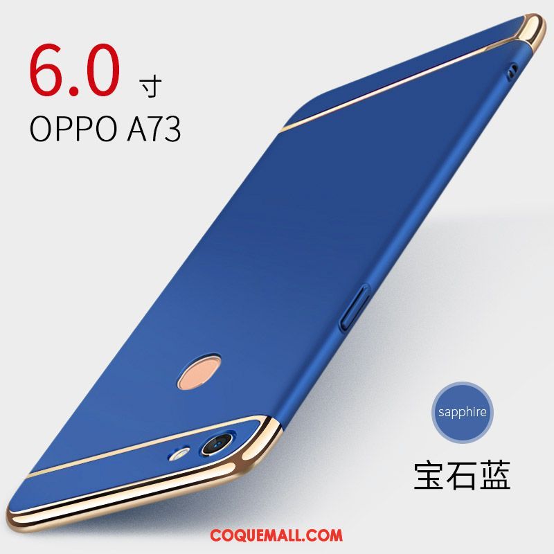 Étui Oppo A73 Délavé En Daim Ornements Suspendus Anneau, Coque Oppo A73 Créatif Personnalité