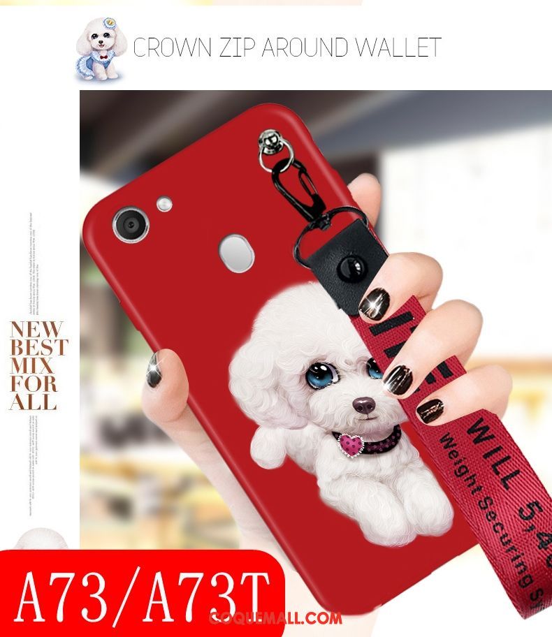 Étui Oppo A73 Fluide Doux Charmant Téléphone Portable, Coque Oppo A73 Personnalité Dessin Animé